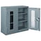 Global Industrial Assembled Clear View Wall Storage Cabinet, 30x12x30, Gray 270019GY - alternate 1